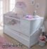 Tempat Tidur Bayi Kayu Minimalis Warna Putih